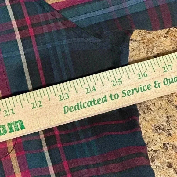 McGREGOR Button Front Shirt Size XL Grid Striped Long Sleeves EUC - Picture 10 of 15